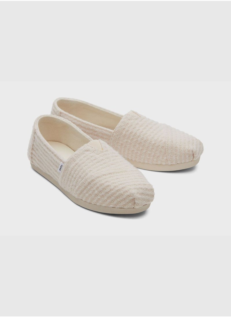 Alpargata 3.0 Honey Beige Repreve Soft Waffle Knit Fleece Women's Slip-On