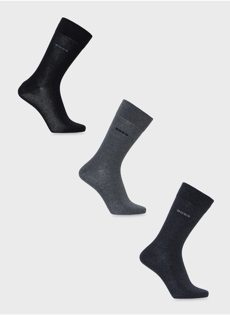 3 Pack Assorted Socks