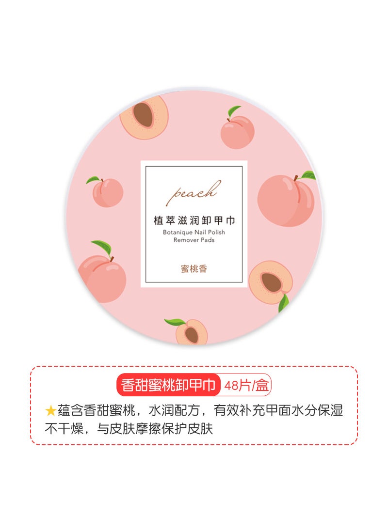 Domestic Brand Nail Polish Remover Pads Sweet Peach nail towel