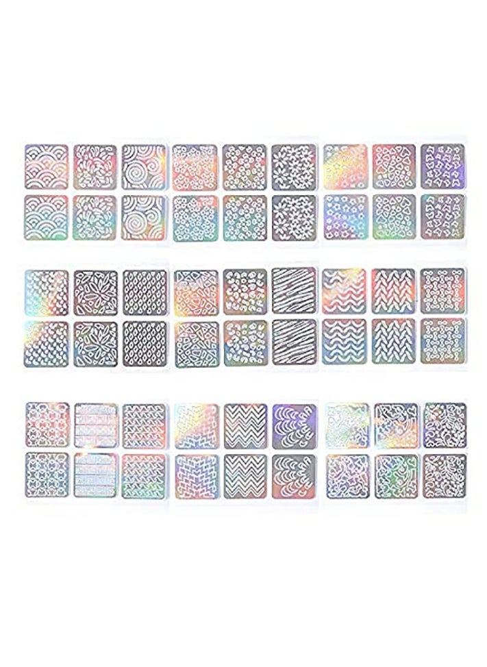 24PCS Nail Art Decals Hollowed-Out Nail Art Decals and 3D Nail Art Decals Hollow Nail Paste Stickers Nail Vinyls Stencils Nails Sticke for Nail Art Design