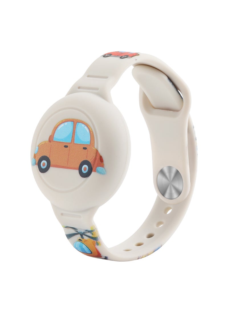 Kids Cartoon Airtag Wristband Waterproof Silicone Strap car