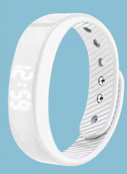 Multifunctional Waterproof Smartwatch LED Bracelet T5C White