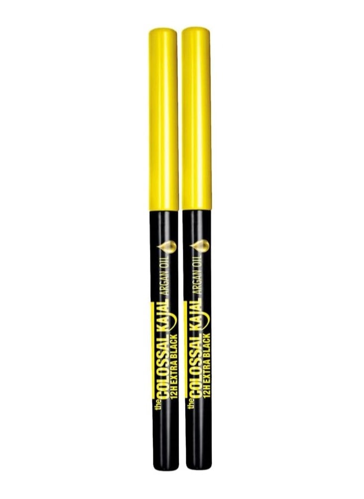 New York Colossal Kajal Eyeliner with Argan Oil Black 2-Pack