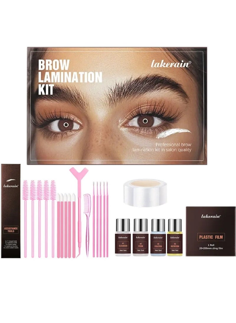 Brow Lamination Kit Professional Eyebrow Lamination Kit in Salon Quality DIY Brow Lamination Kit Instant Brow Lift Effect Kit for Home and Salon Use Eyebrow Perming Lifting Kit