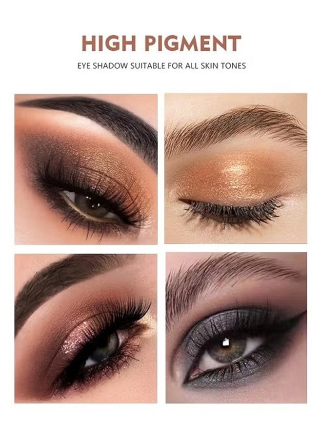 12 Colors The Nudes Eyeshadow ,Shimmer Matte Palette, Waterproof Brown Eyeshadow Series, Matt Powder Pressed Eye Pallet