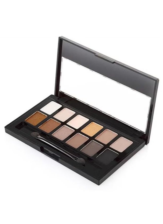 12 Colors The Nudes Eyeshadow ,Shimmer Matte Palette, Waterproof Brown Eyeshadow Series, Matt Powder Pressed Eye Pallet