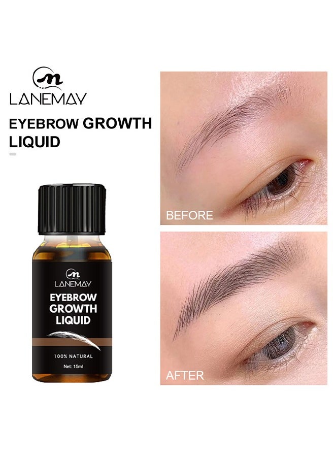 Eyebrow Growth Liquid-Thick Curly and Slender Eyebrow Care Solution , Eyebrow Growth Solution, Natural Growth 15ml