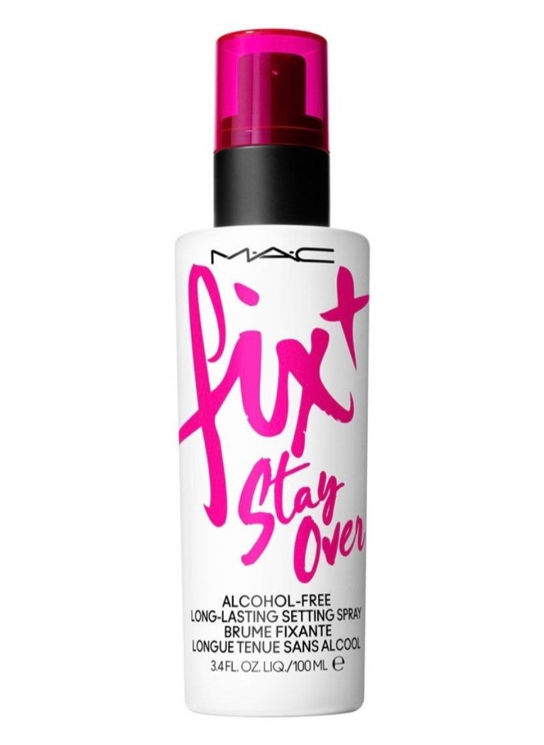 MAC Fix+ Stay Over Alcohol-Free 16 Hour Setting Spray - Lightweight, Hydrating, Long-Lasting Makeup Finishing Mist (3.4 oz)