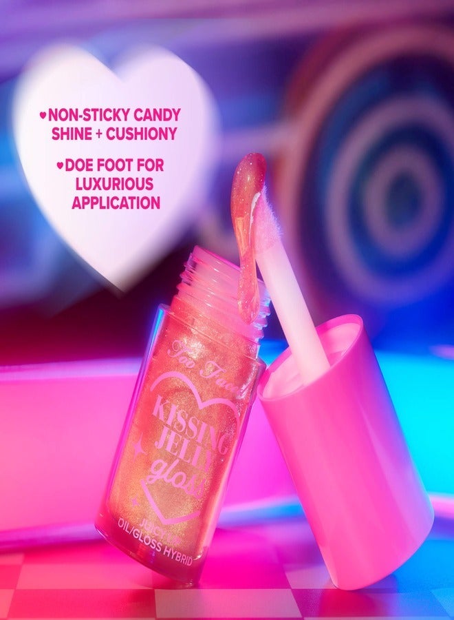 Kissing Jelly Lip Oil Gloss - Juicy Lip Oil Gloss Hybrid, Pina Colada 4.5ml Piña Colada