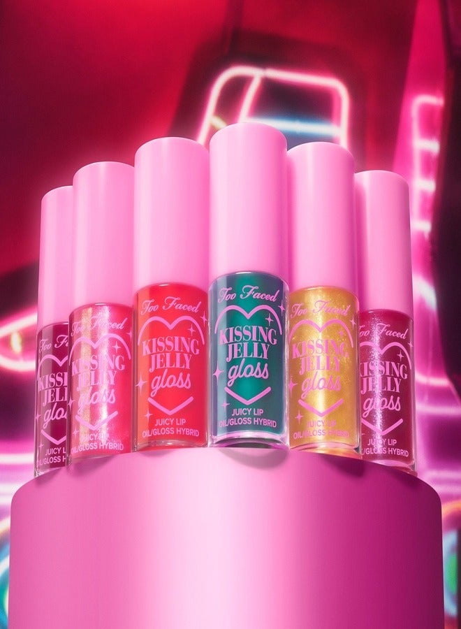 Kissing Jelly Lip Oil Gloss - Juicy Lip Oil Gloss Hybrid, Pina Colada 4.5ml Piña Colada