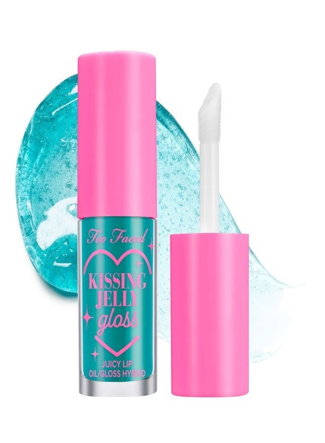 Kissing Jelly Lip Oil Gloss - Juicy Lip Oil Gloss Hybrid,  Sweet Cotton Candy 4.5ml Sweet Cotton Candy