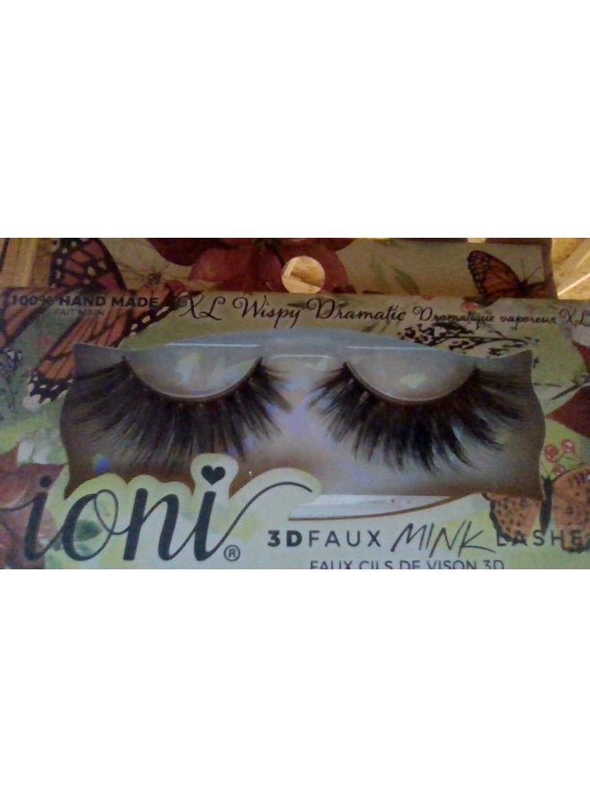 100% Handmade 3D Faux Mink False Eyelashes (Wispy Dramatic)