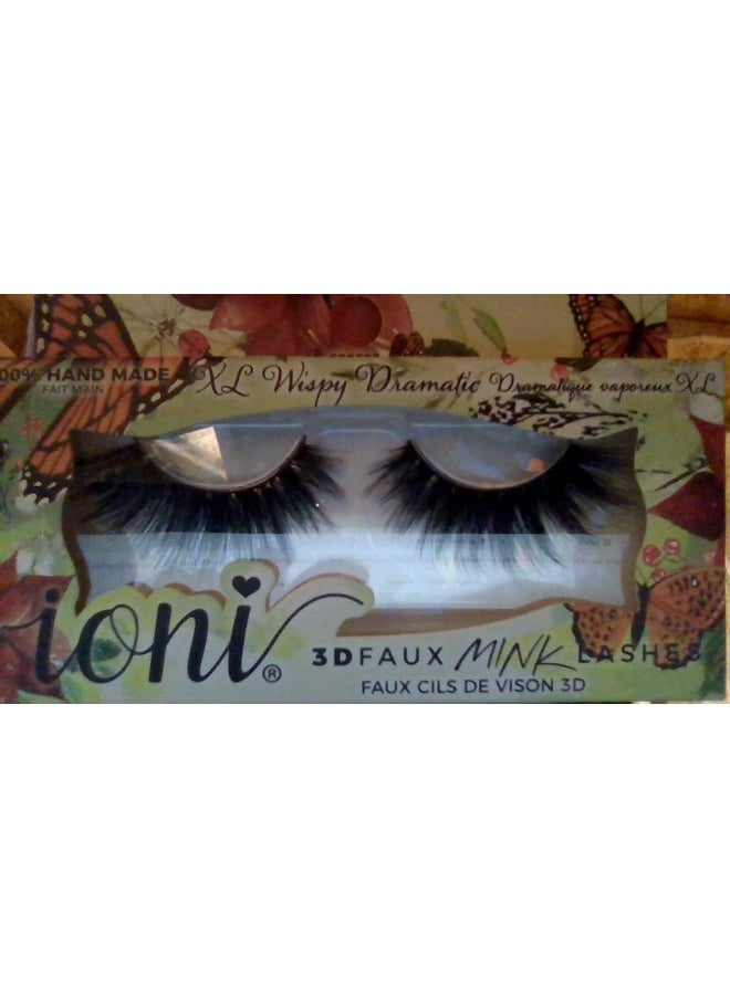 100% Handmade 3D Faux Mink False Eyelashes (Wispy Dramatic)