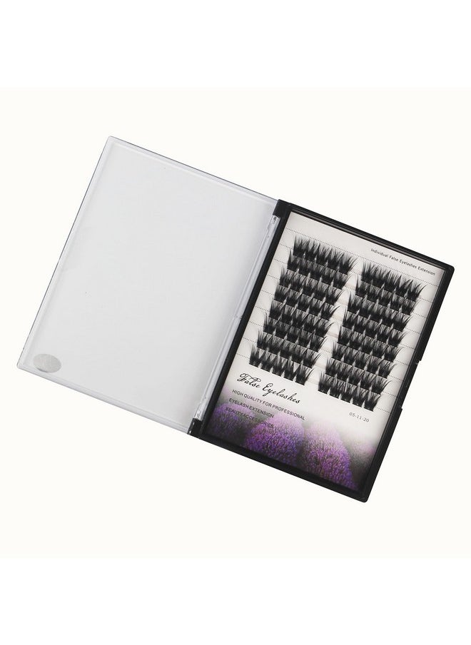 Dedila Large Pack -80 Clusters Thickness 0.07mm D Curl Individual False Eyelashes DIY Lashes Extesnions Dramatic Look Makeup Volume Eye Lashes Extensions Wide Stem (14mm)