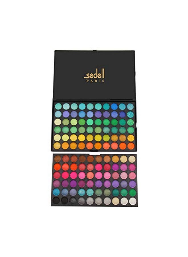 Sedell Professional Eye Contour Powder, Eyeshadow Palette Set Of 120 Colors, Multicolor, 91 g