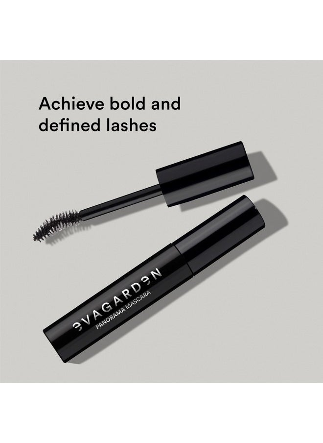 EVAGARDEN Panorama Mascara - Provides Extraordinary Length and Volume - Rich, Creamy Texture Gives Thicker, Curved Lashes Instantly - Strengthens Hair and Offers Wide Eye Opening Effect - 0.37 oz