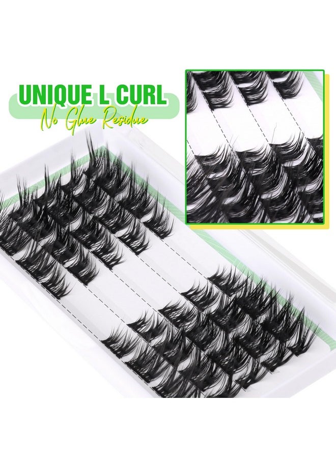 DIY Lash Extensions Clusters Eyelashes L Curl Lash Clusters Cat Eye Individual Lashes Fluffy Wispy DIY Cluster Lashes Extensions False Eyelashes by ALICE