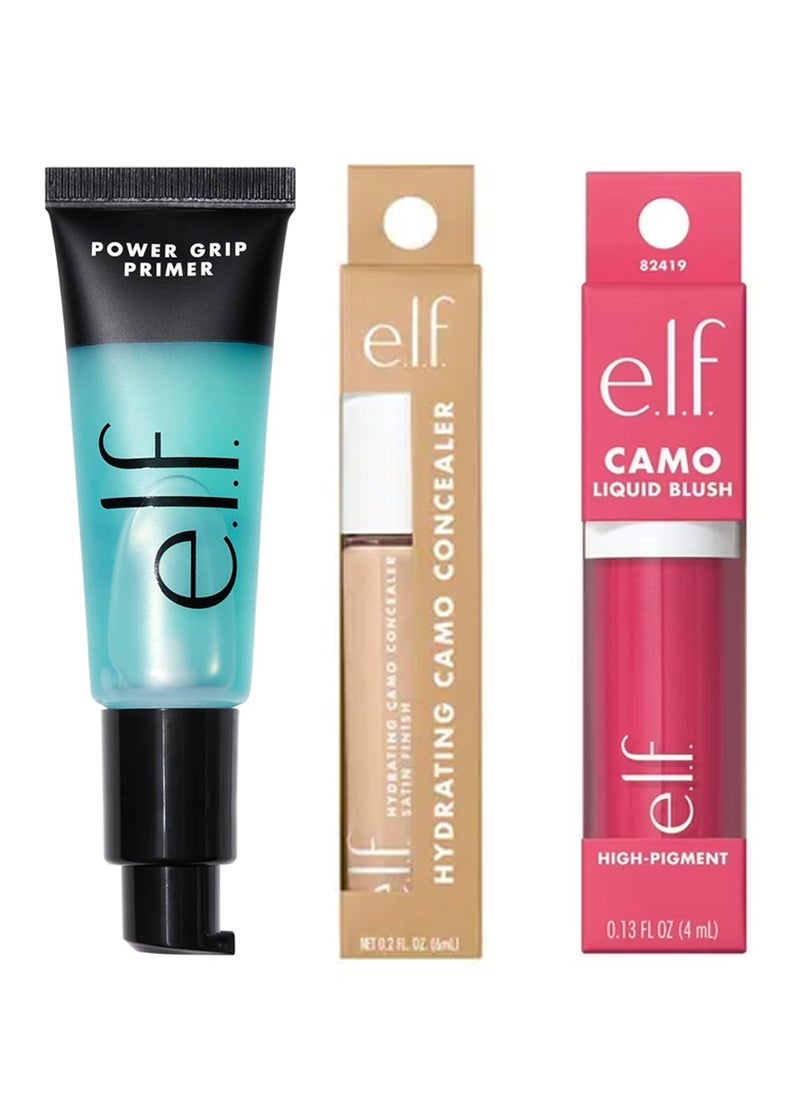 Power Grip Primer & Hydrating Camo ConcealerHydrating Camo Concealer & Camo Liquid Blush