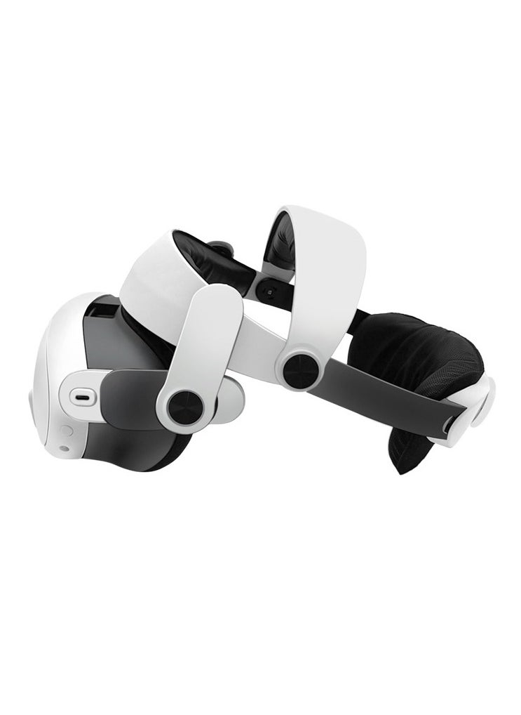 Elite Adjustable VR Head Strap Compatible with Oculus Quest 3 - Upgraded Polymer Material for Enhanced Durability, Multi-Angle Adjustment for Perfect Fit, Comfortable & Replaceable Headwear for Even Weight Distribution