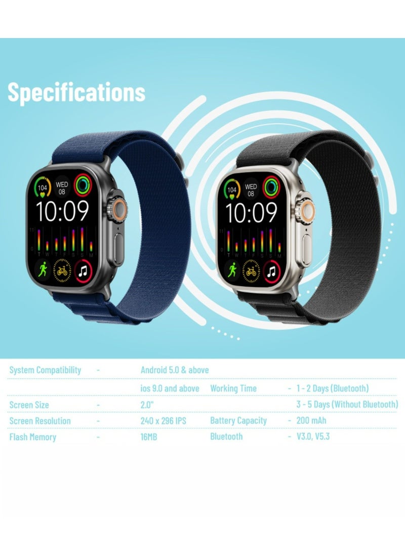 Supremo Smart Watch, up to 5 Days Working Time, 2.0