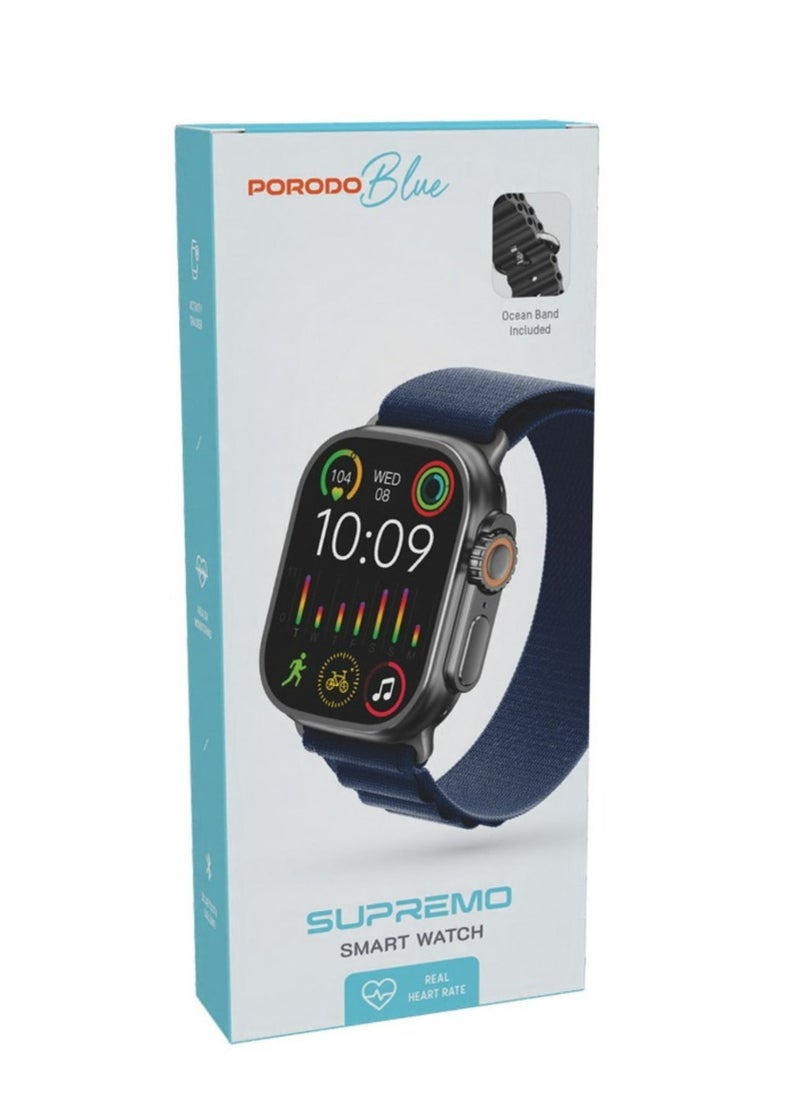 Blue Supremo Smart Watch, up to 5 Days Working Time, 2.0