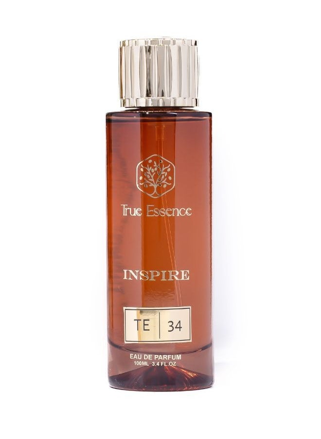 True Essence Inspire Inspire Collection | TE 34 - Unisex Eau De Parfum Long-Lasting Perfume - 100ml 3.34 oz