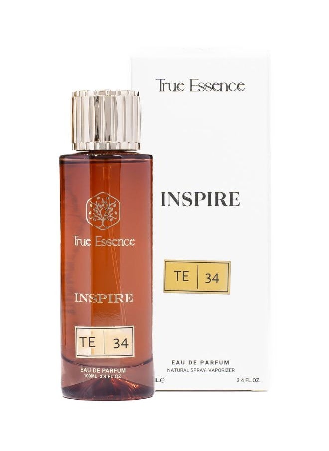 True Essence Inspire Inspire Collection | TE 34 - Unisex Eau De Parfum Long-Lasting Perfume - 100ml 3.34 oz