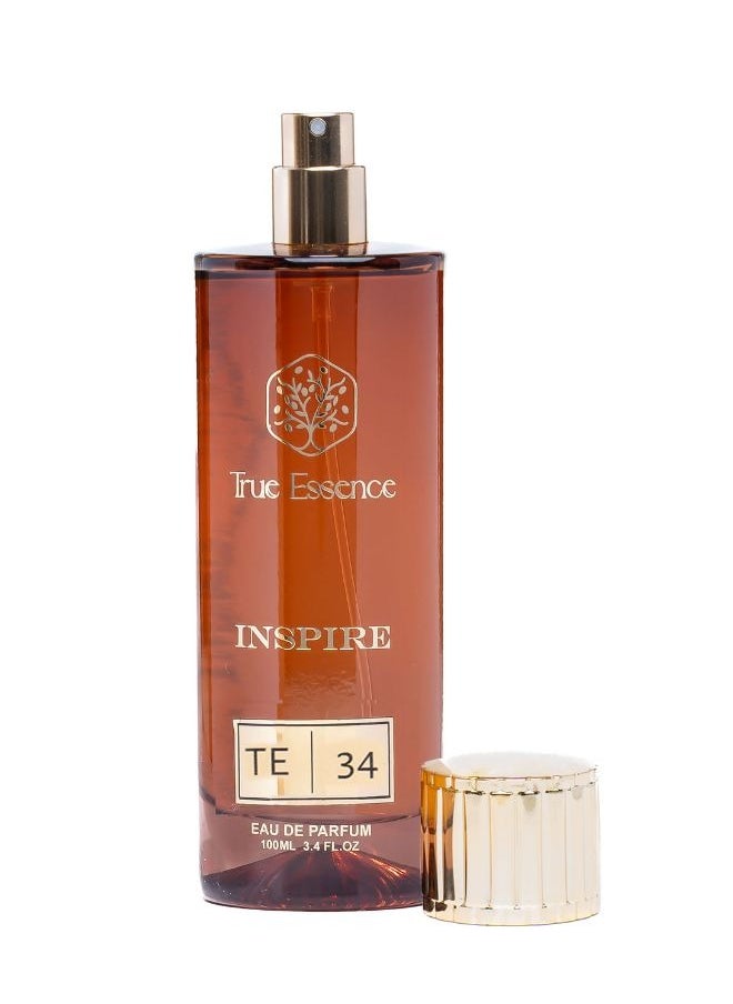 True Essence Inspire Inspire Collection | TE 34 - Unisex Eau De Parfum Long-Lasting Perfume - 100ml 3.34 oz