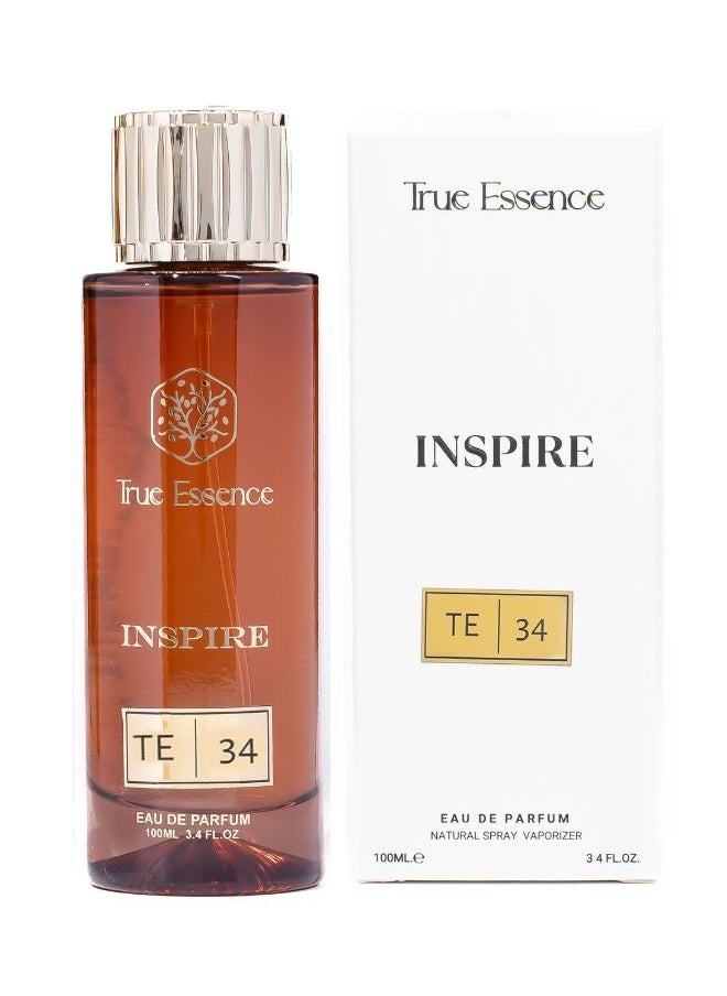 True Essence Inspire Inspire Collection | TE 34 - Unisex Eau De Parfum Long-Lasting Perfume - 100ml 3.34 oz