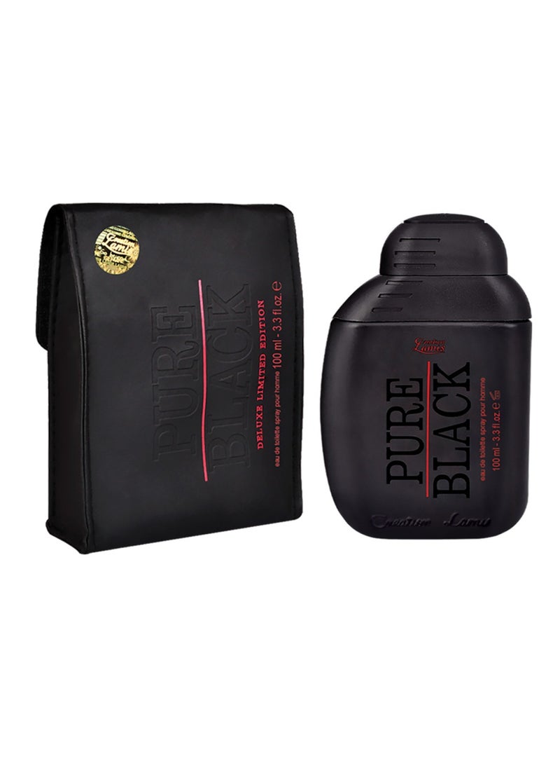 Pure Black Eau de Toilette For Men 100ml and Creation Lamis Deluxe Roulette Rouge Eau de Parfum Unisex 100ml (Combo Pack)