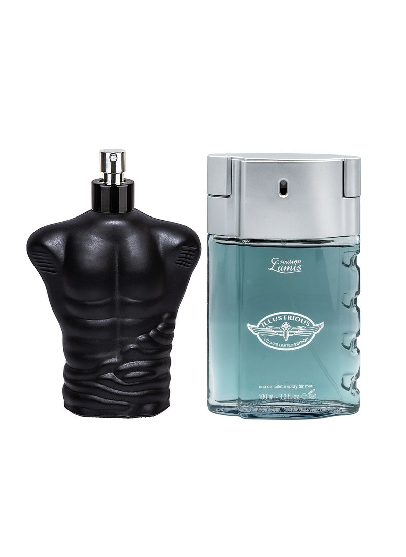 Catsuit Eau de Toilette For Men 100ml and Creation Lamis Deluxe Illustrious Eau de Toilette For Men 100ml (Combo Pack)