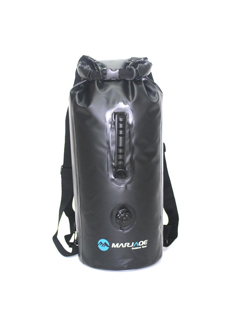 MARJAQE Inflatable Waterproof Dry Bag Backpack Black