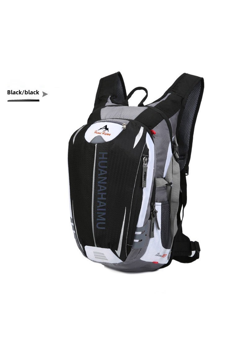 Warneim Riding Backpack Multifunctional Waterproof Breathable Sports Backpack Mountain Bike Water Bag Backpack Black Gray