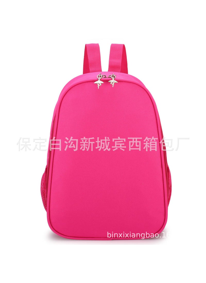 Dance Bag with Logo Rose Red