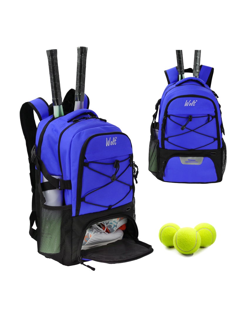 KMV Sports Fitness Bag Large Capacity Travel Backpack Blue