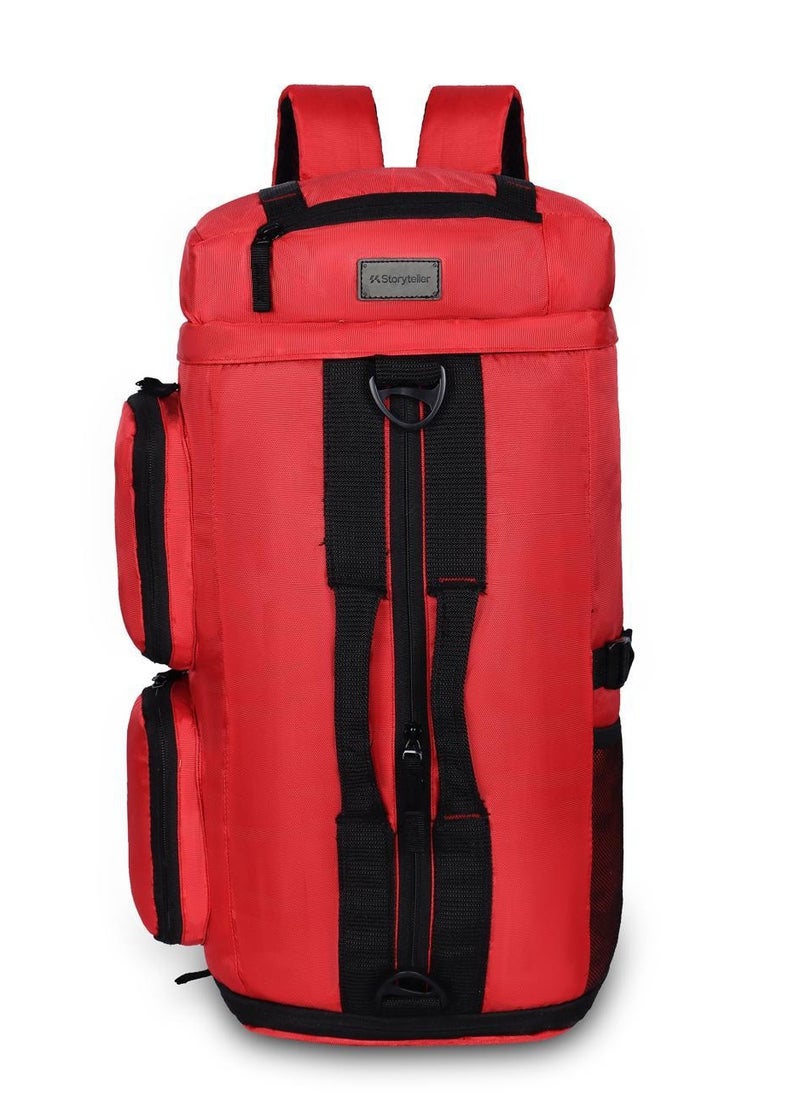 BRAVE  45L Multi Compartment Unisex Hiking/Trekking/Camping Backpack With Shoes Compartment for Men and Women RED