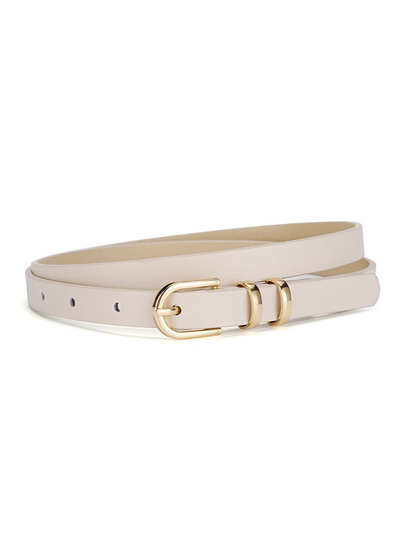 2024 new womens dress decorative thin belt fashionable all-match Millennium y2g simple belt for women Wholesale White