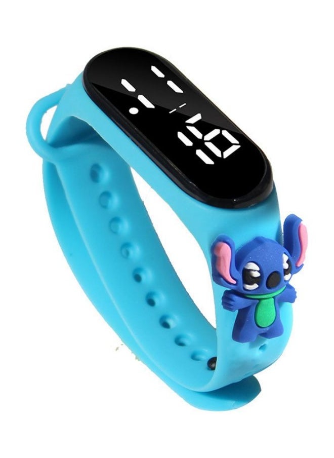 6PCS Kids' Water Resistant Silicone Digital Watch