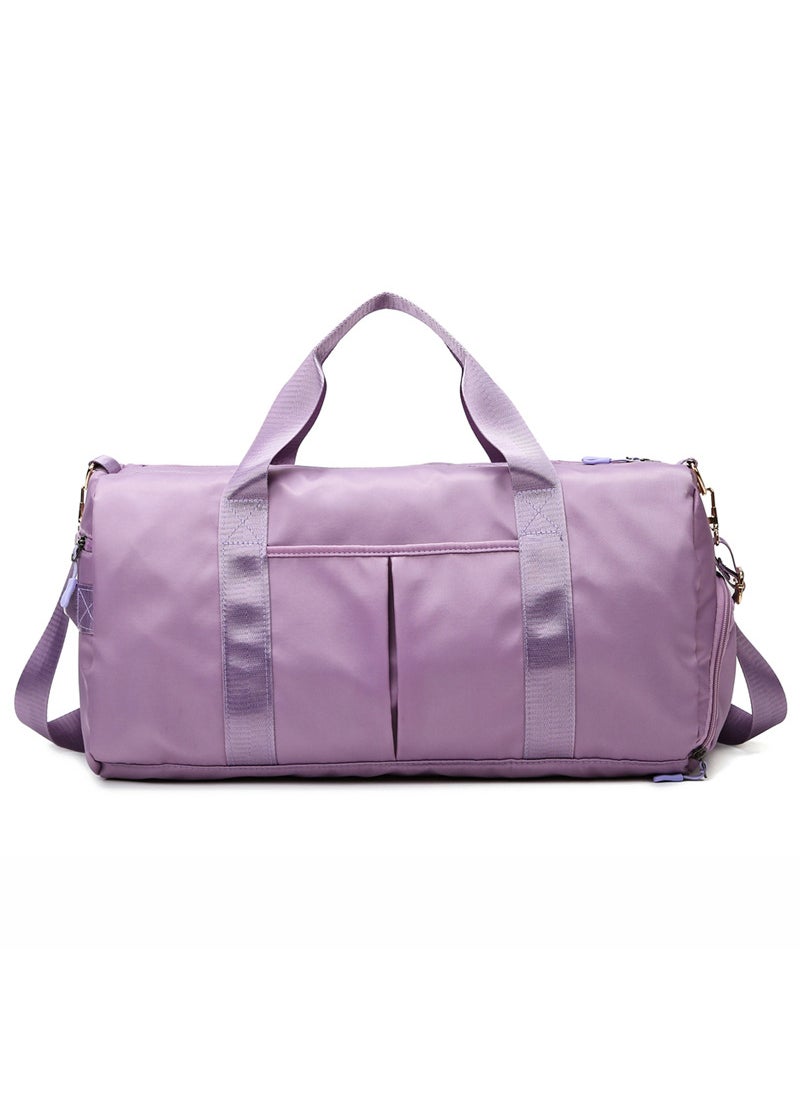 Travel bag dry and wet separation sports yoga bag 2023 fitness bag large capacity short travel training LOGO wholesale Purple