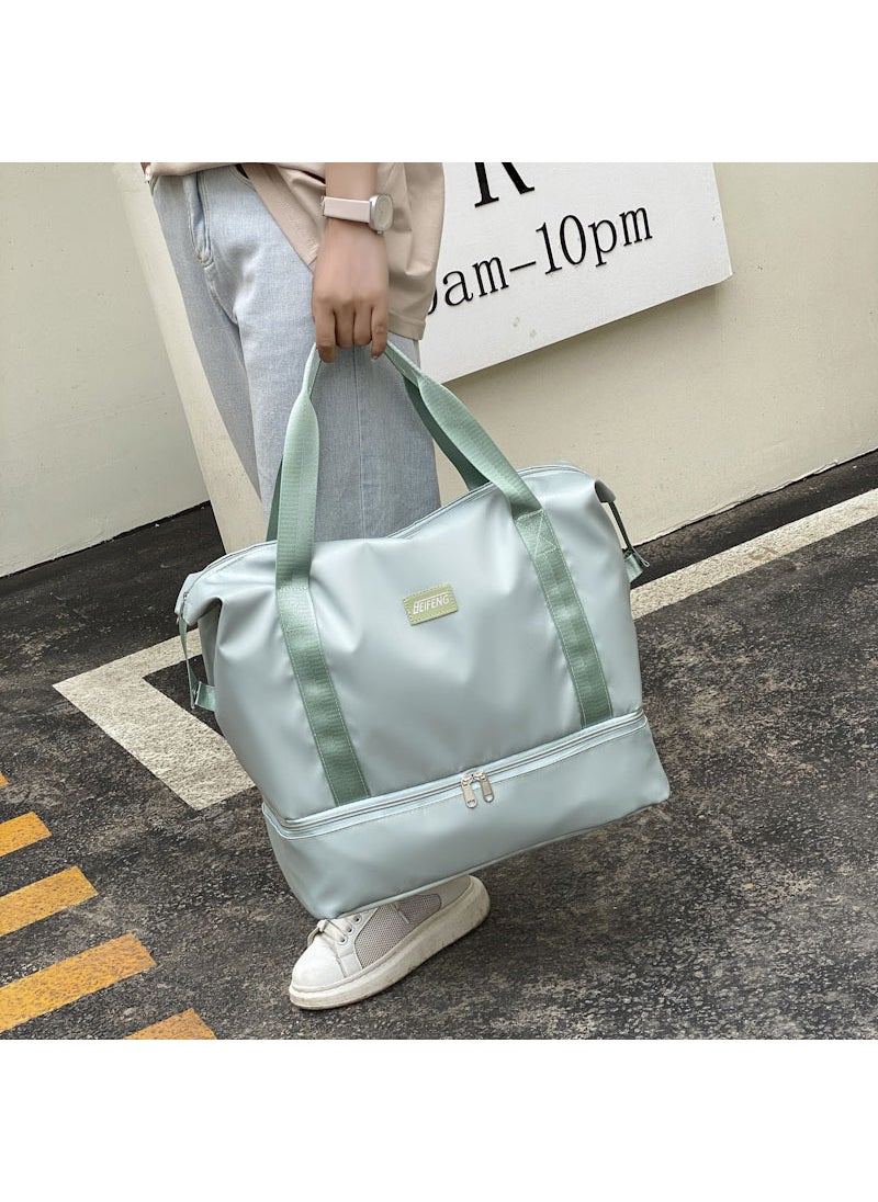 Travel bag wholesale dry and wet separation Yoga Fitness Bag travel sports portable travel bag multi-functional travel bag Jelly Green