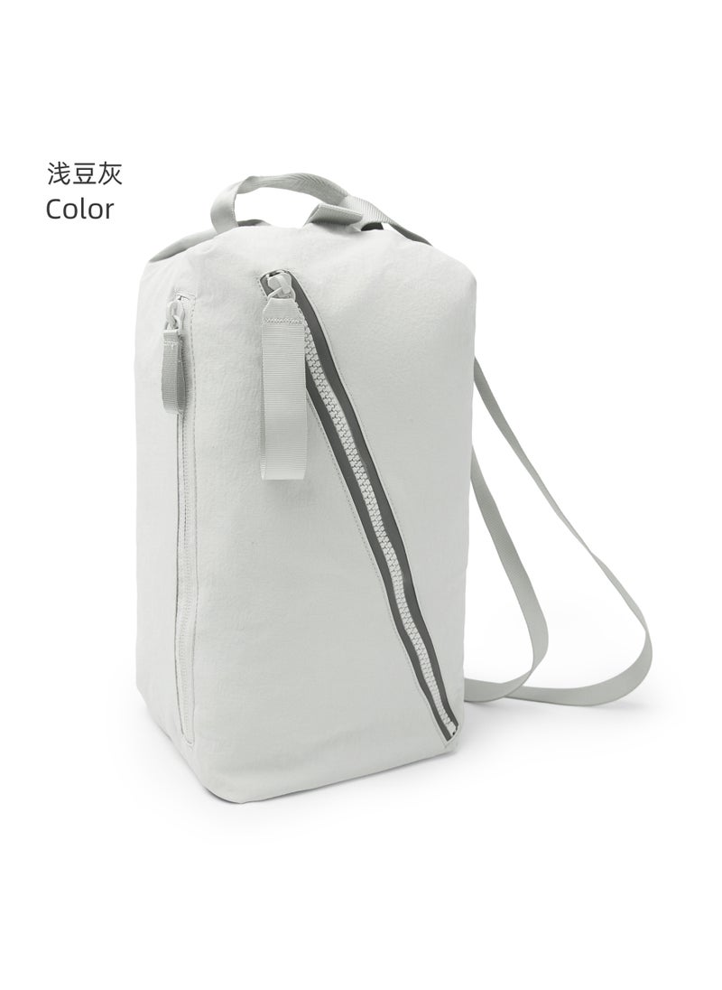 Trendy SBS Zip Waterproof Adjustable Womens Cycling Backpack Light Bean Gray