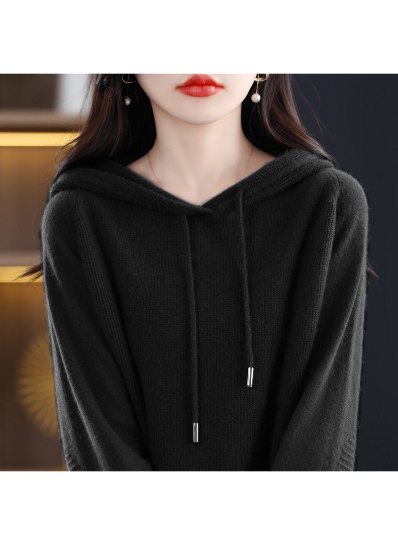 2024 Autumn Elegant Pullover Sweater black