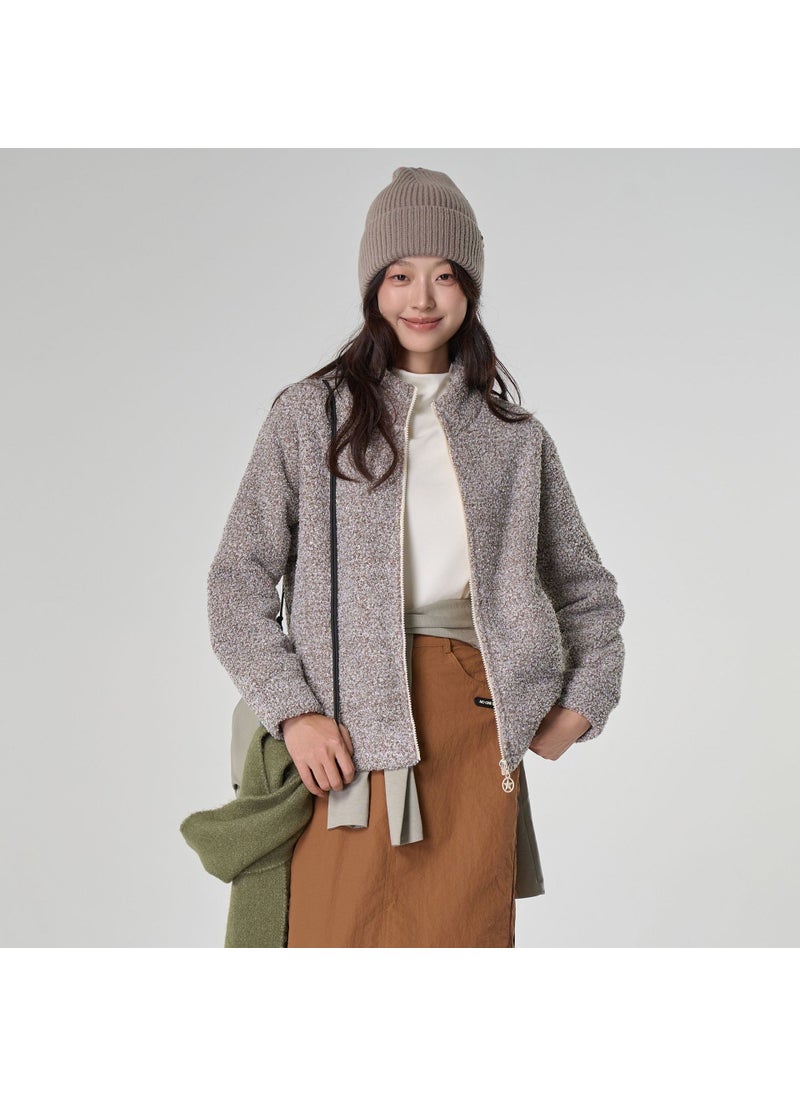 Winter Thick 3.0 Colorful Loose Fleece Sweater Camel apricot