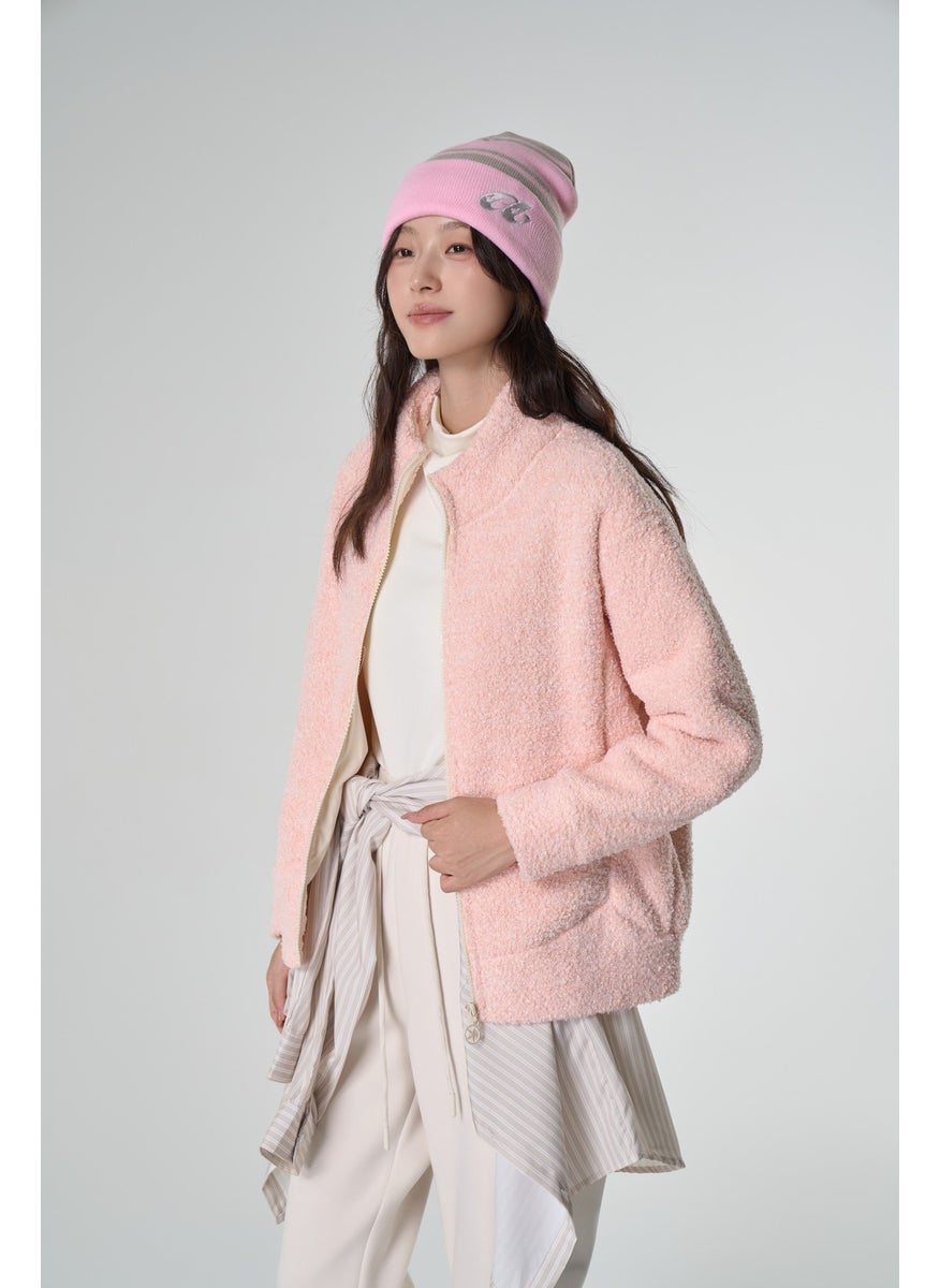 Winter Thick 3.0 Colorful Loose Fleece Sweater Pink