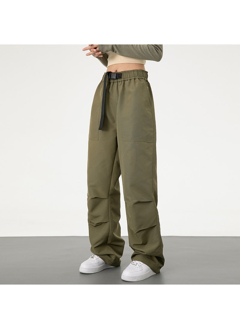 Womens Casual Workout Pants Slim Spring Army Green