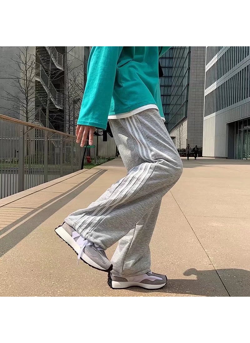 Vintage American Side Stripe Jogger Pants Black