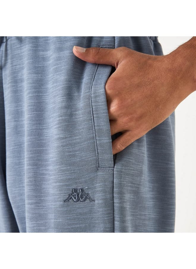 Kappa Logo Embroidered Joggers with Drawstring Closure and Pockets