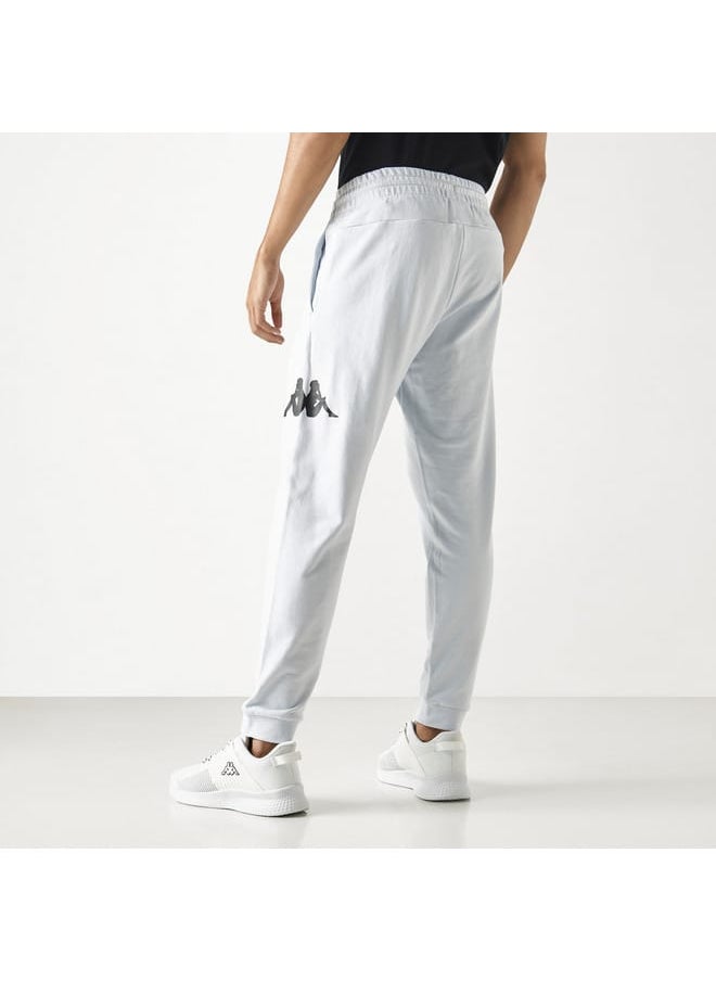 Kappa Logo Detail Joggers with Pockets and Drawstring Closure