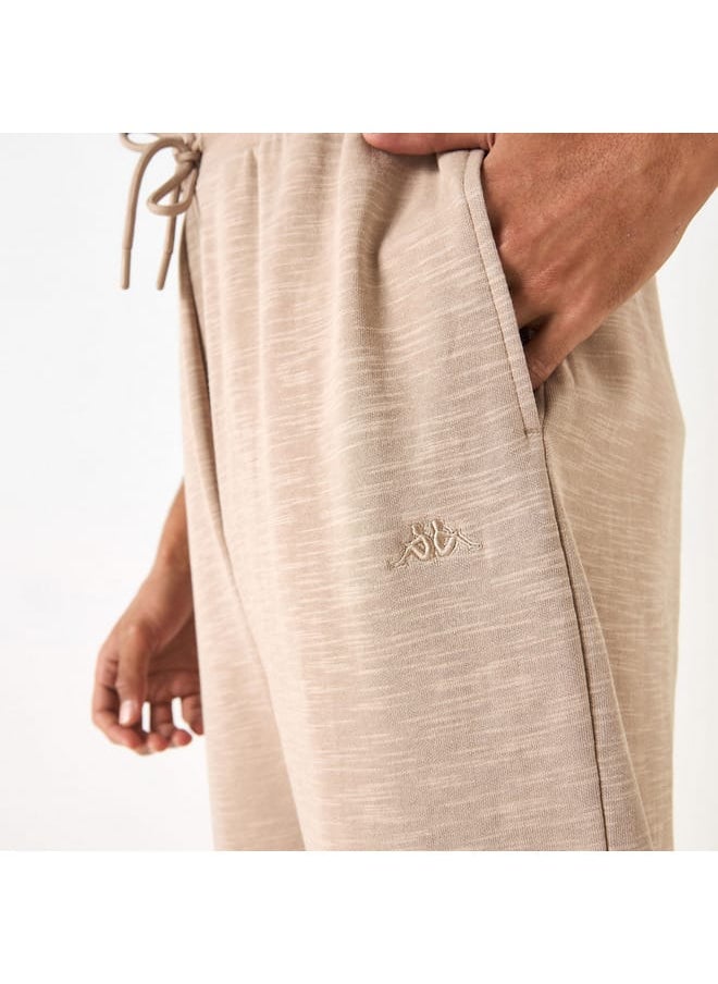 Kappa Logo Embroidered Joggers with Drawstring Closure and Pockets