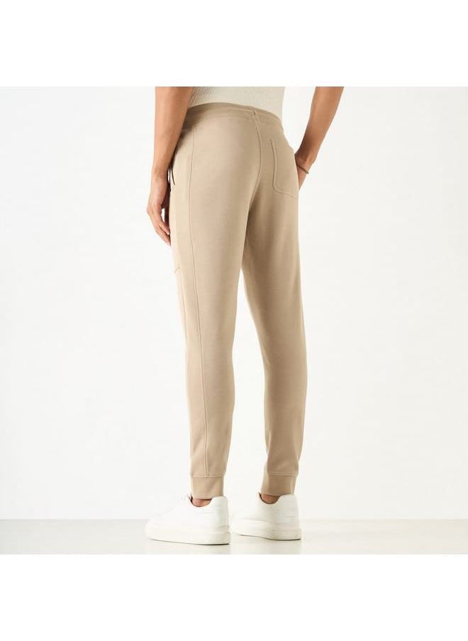 Iconic Textured Joggers with Drawstring Closure and Pockets